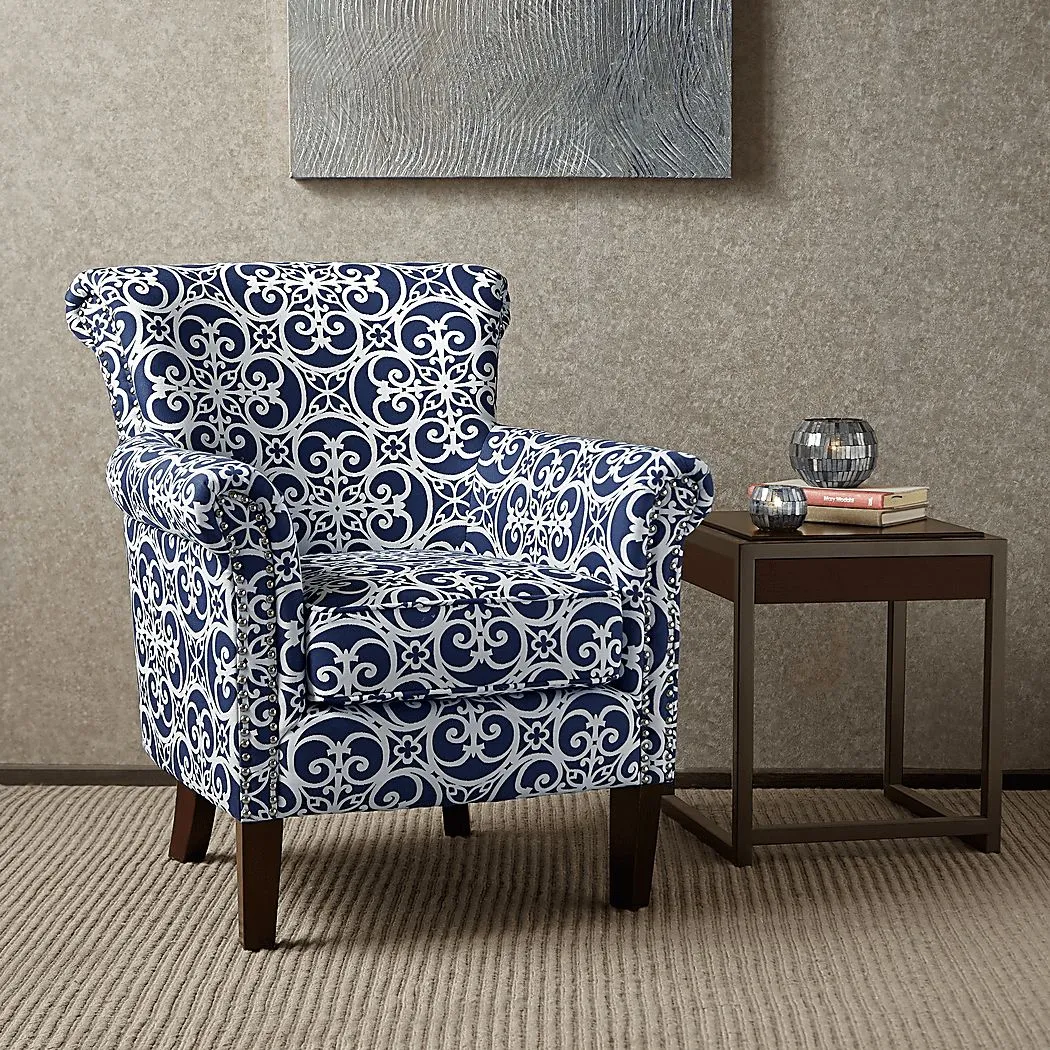 Parwood Navy Accent Chair