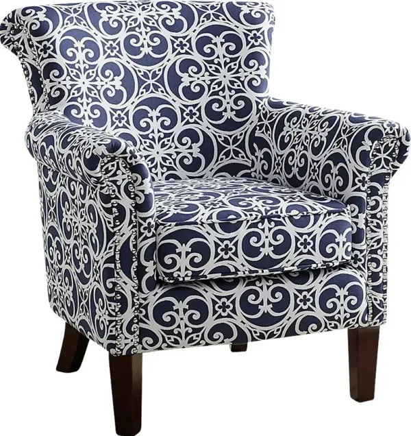 Parwood Navy Accent Chair