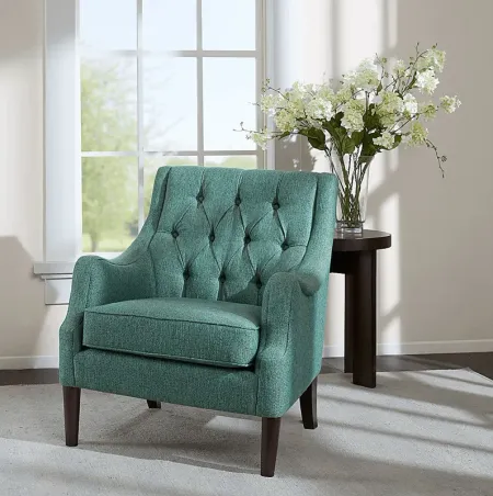 Parknoll Teal Accent Chair