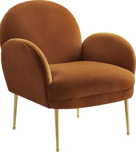 Baffi Cognac Accent Chair