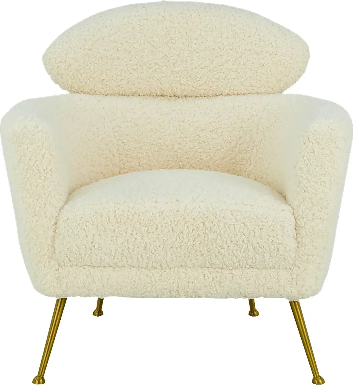 Chanceux Beige Accent Chair