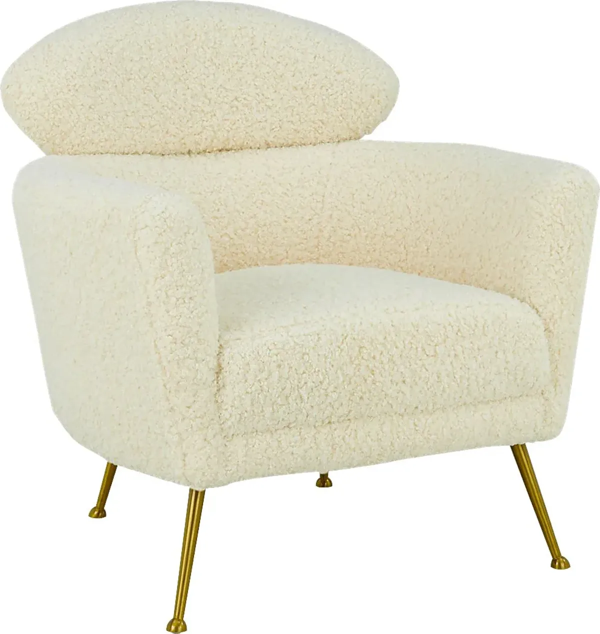 Chanceux Beige Accent Chair