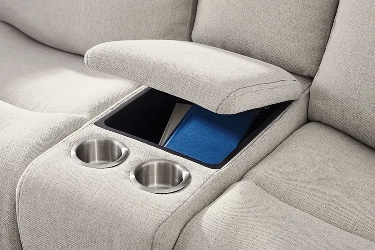 Meadow Park Cement 5 Pc Dual Power Reclining Living Room