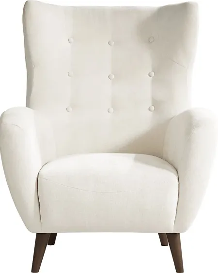 Happner White Accent Chair