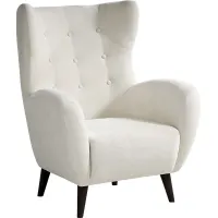 Happner White Accent Chair