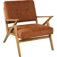 Rawlins Orange Accent Chair
