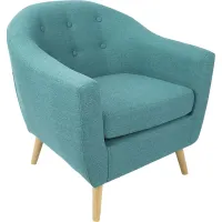 Rozelle Teal Accent Chair