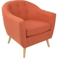Rozelle Orange Accent Chair