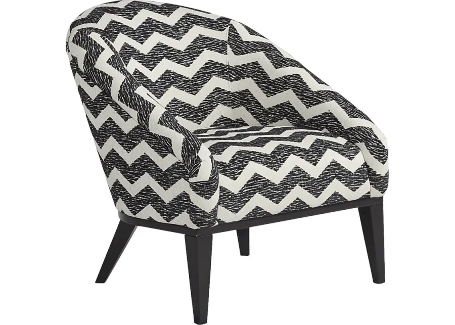 East Side Tweeter Black Accent Chair