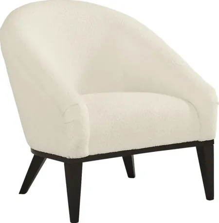 Sherpa Ivory Accent Chair