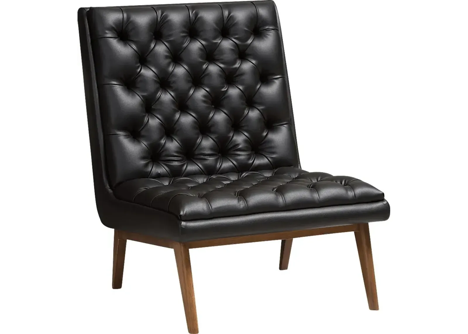 Minneha Black Accent Chair