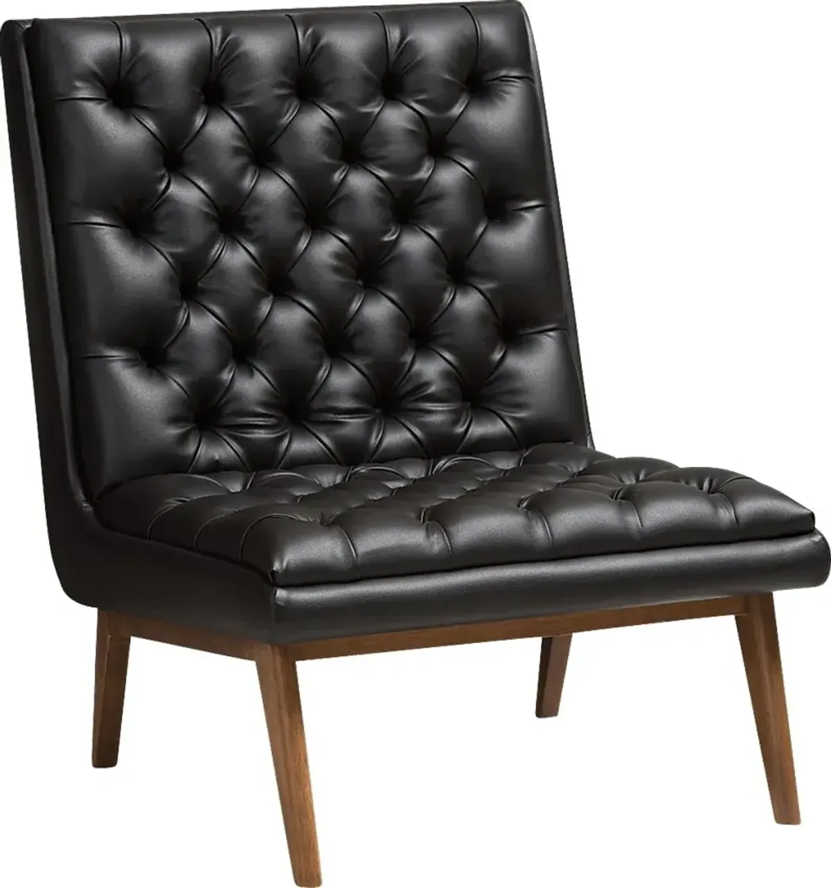 Minneha Black Accent Chair