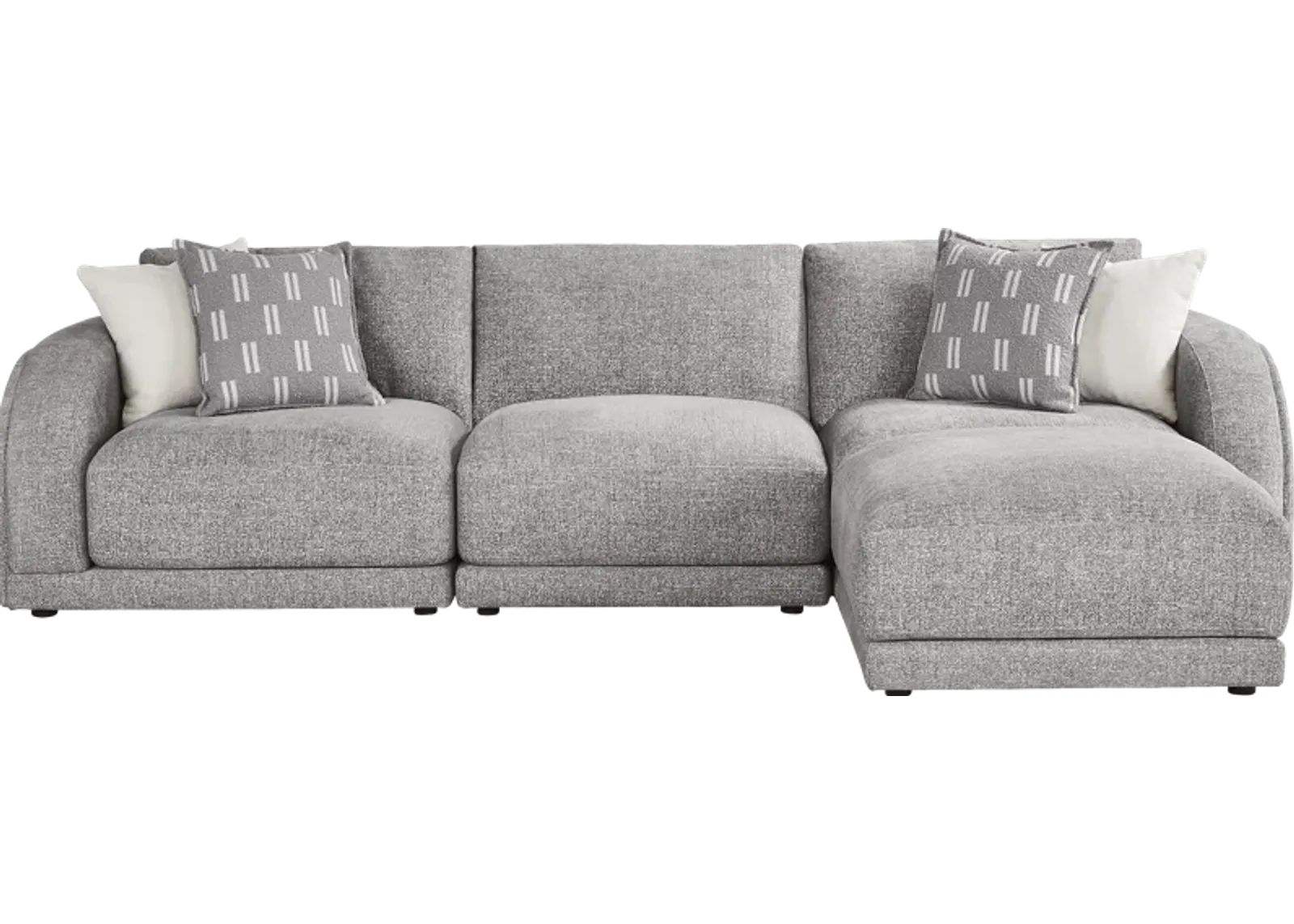 Latham Court Gray 4 Pc Sectional