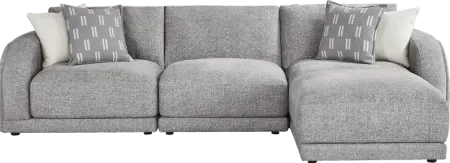 Latham Court Gray 4 Pc Sectional