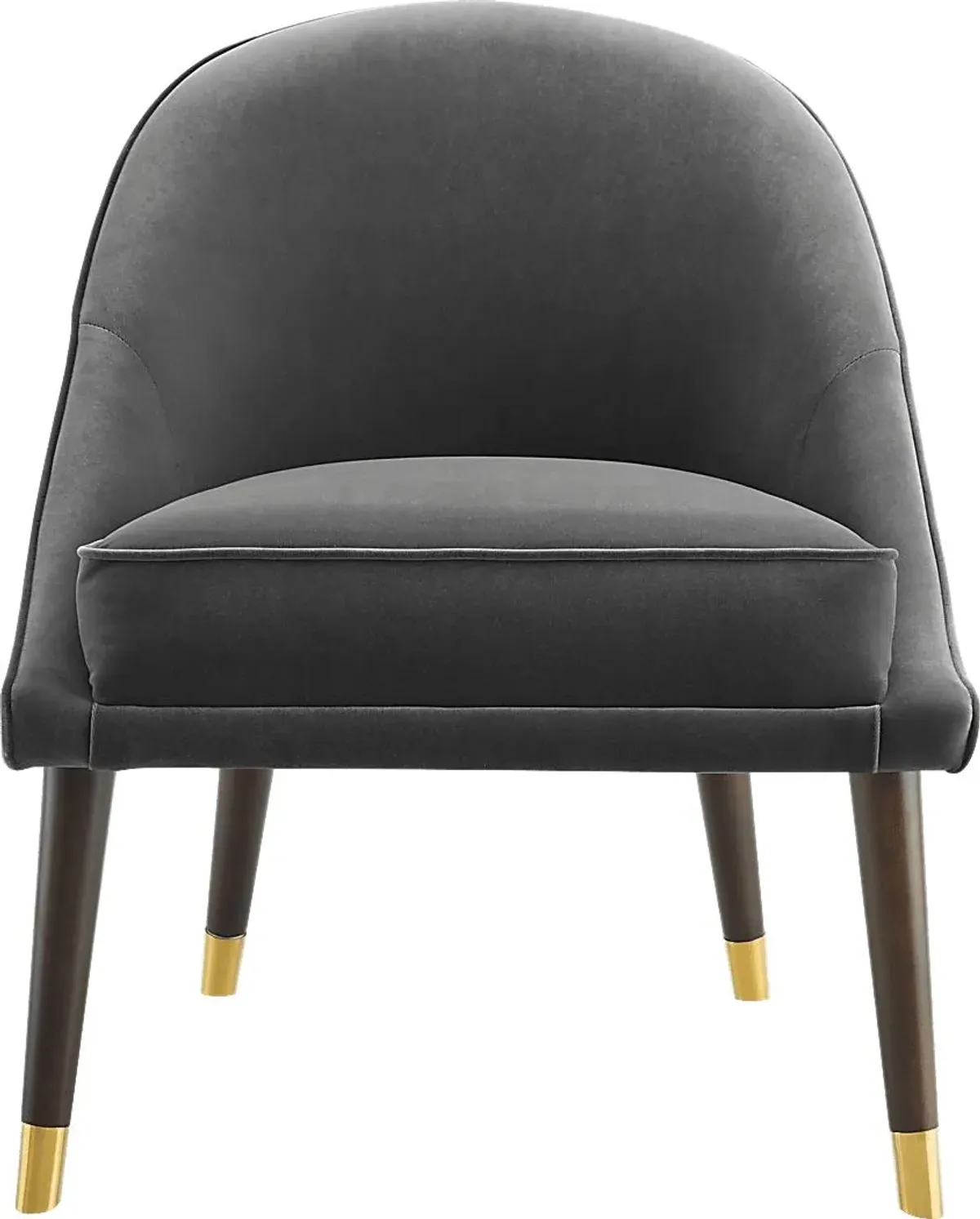 Evadean Charcoal Gray Accent Chair