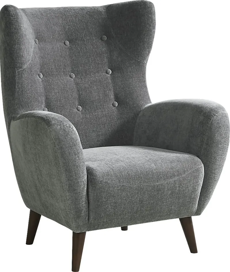 Happner Gray Accent Chair