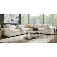 Belia Beige 8 Pc Dual Power Reclining Sectional Living Room