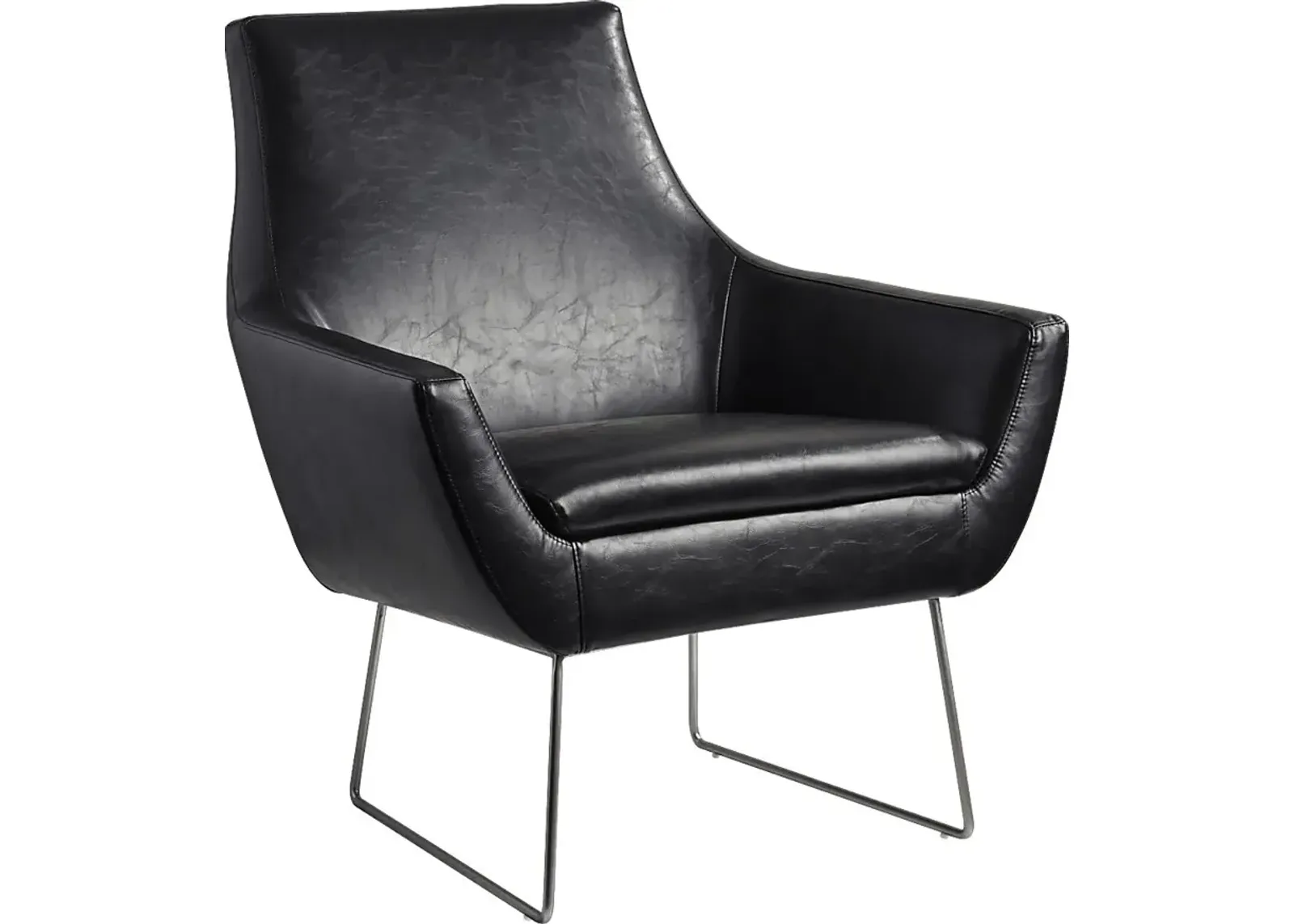 Keckler Black Accent Chair