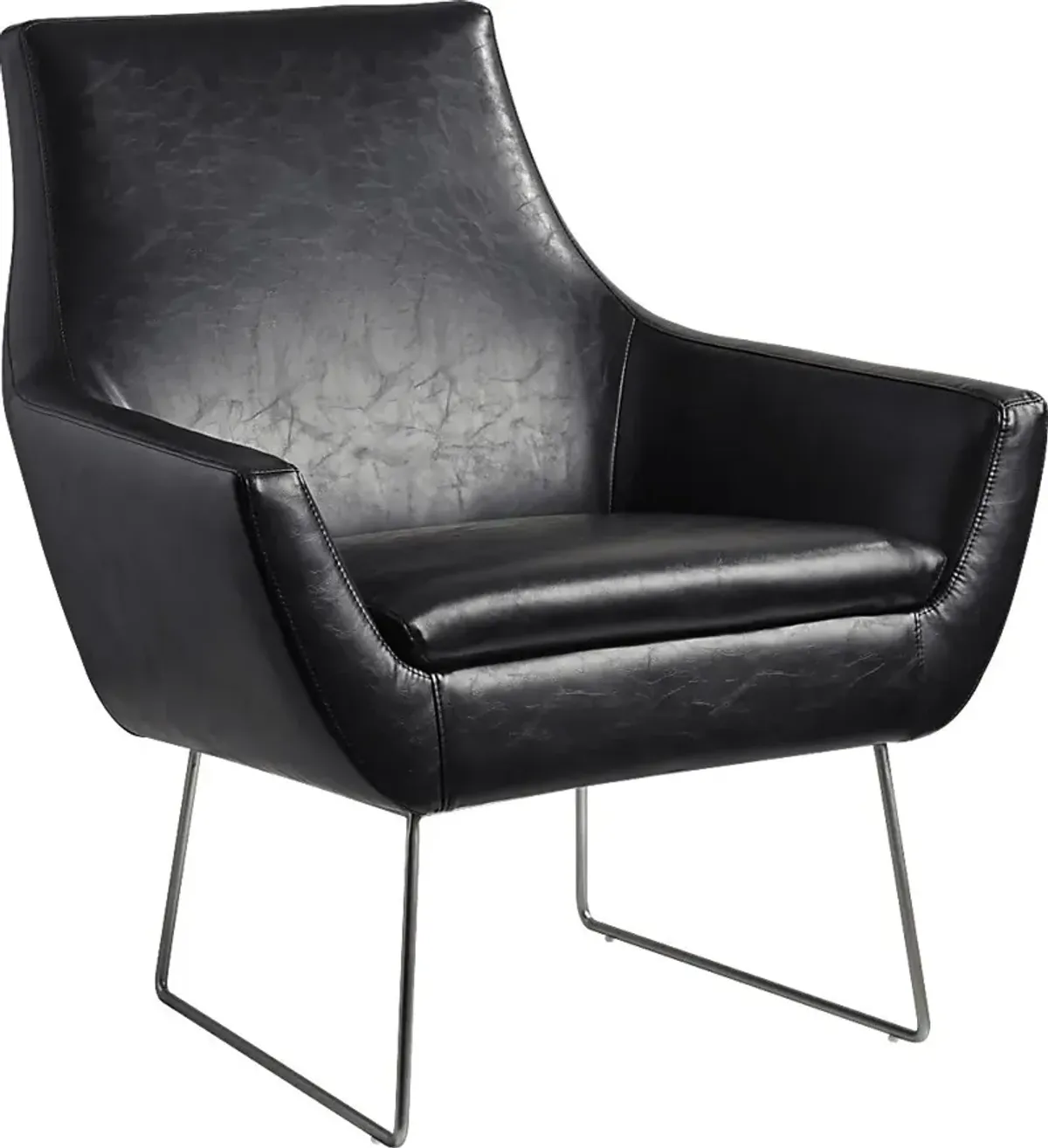 Keckler Black Accent Chair