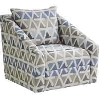 Cindy Crawford Home Emerson Park Blue Accent Chair