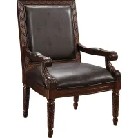 Harlan Brown Accent Chair