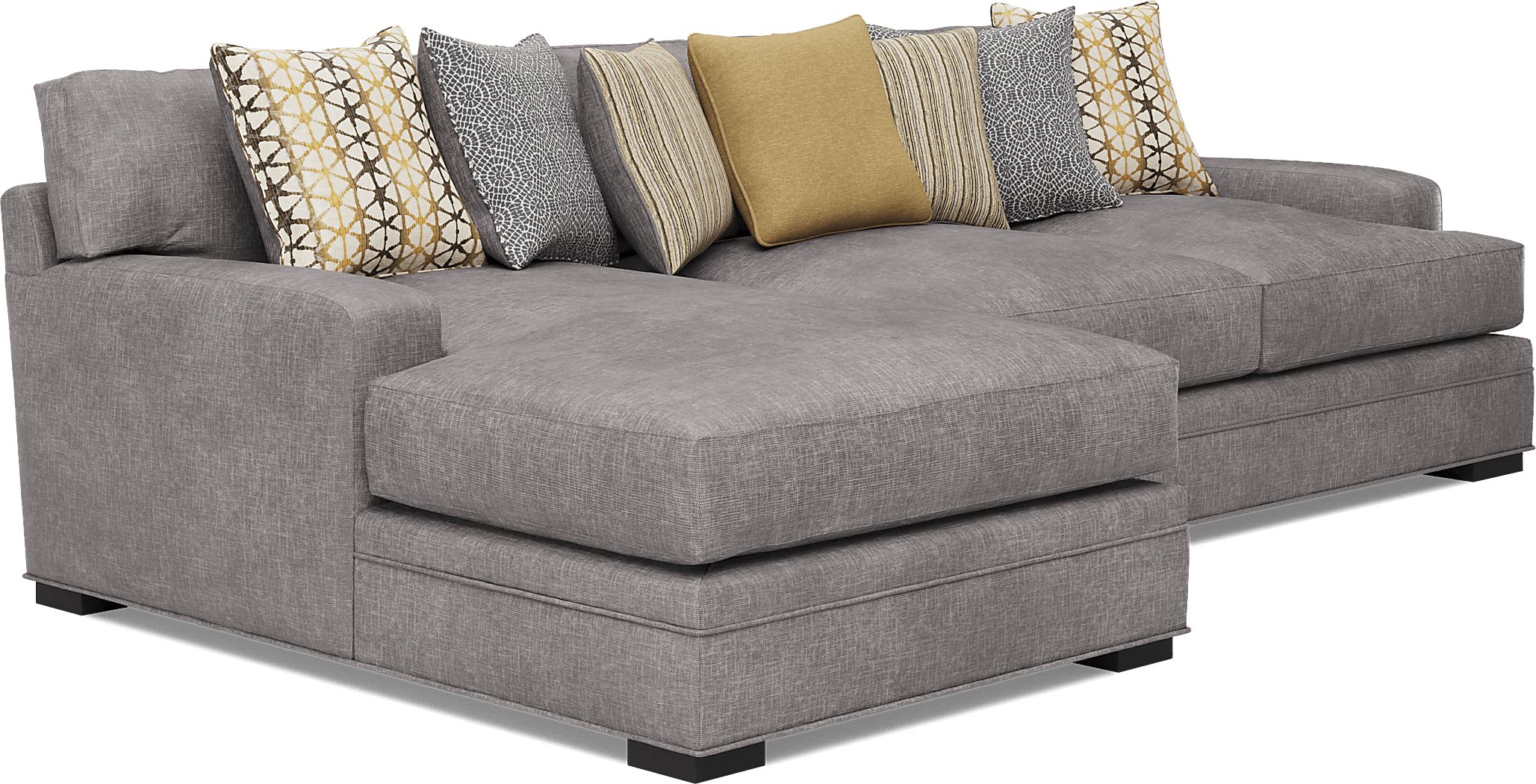 Cindy Crawford Home Palm Springs Silver 2 Pc Sectional