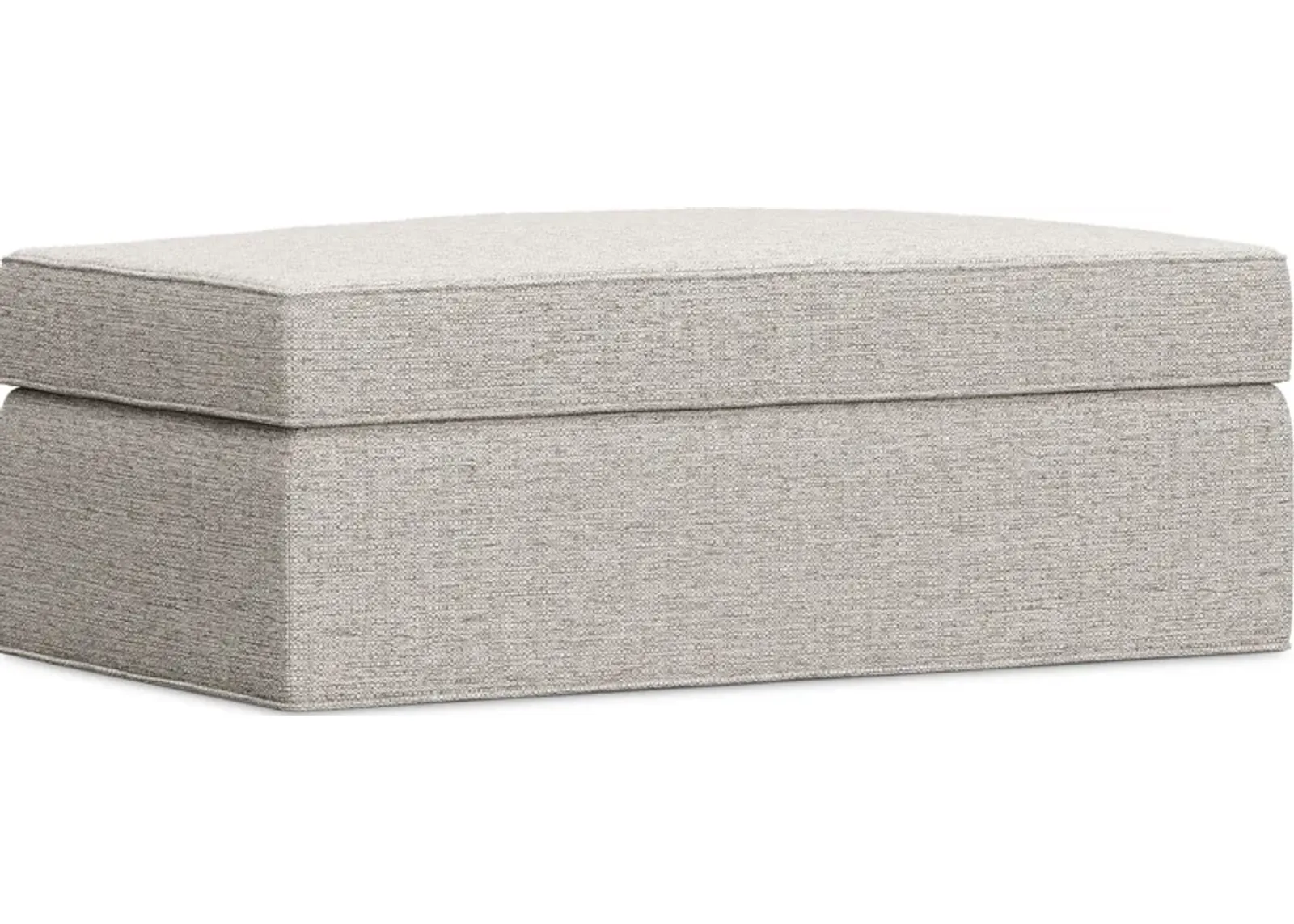 Bellingham Mushroom Textured Chenille Storage Ottoman