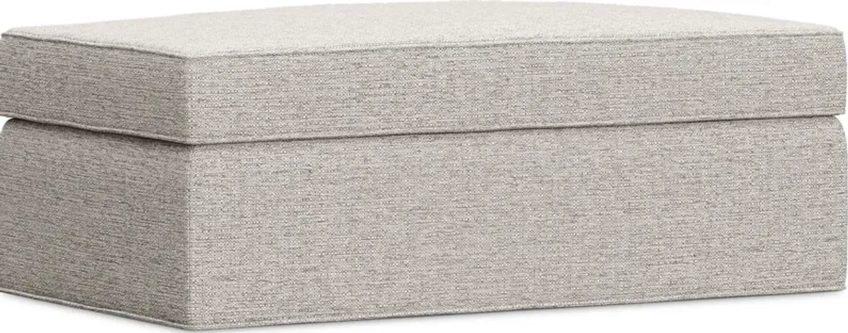 Bellingham Mushroom Textured Chenille Storage Ottoman