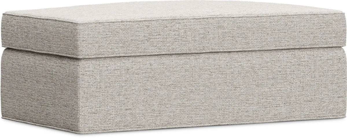 Bellingham Mushroom Textured Chenille Storage Ottoman