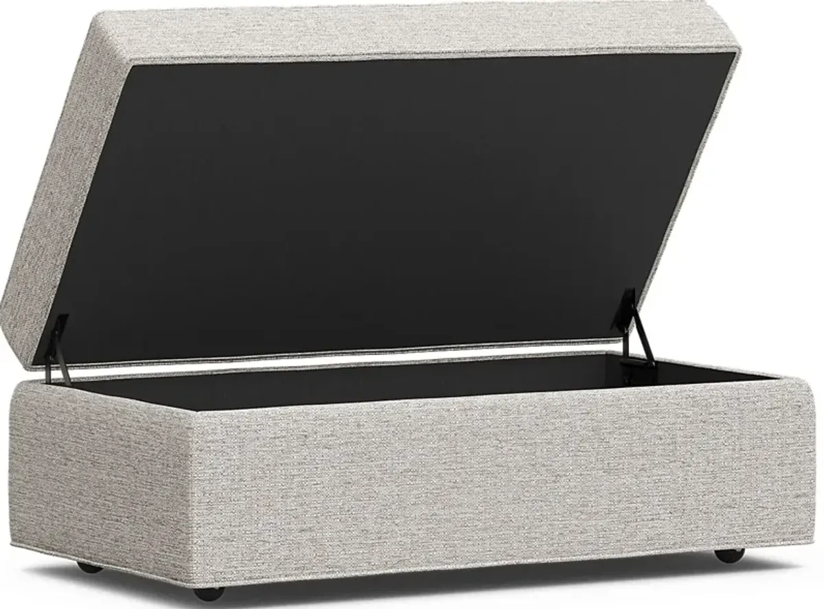 Bellingham Pebble Textured Storage Ottoman