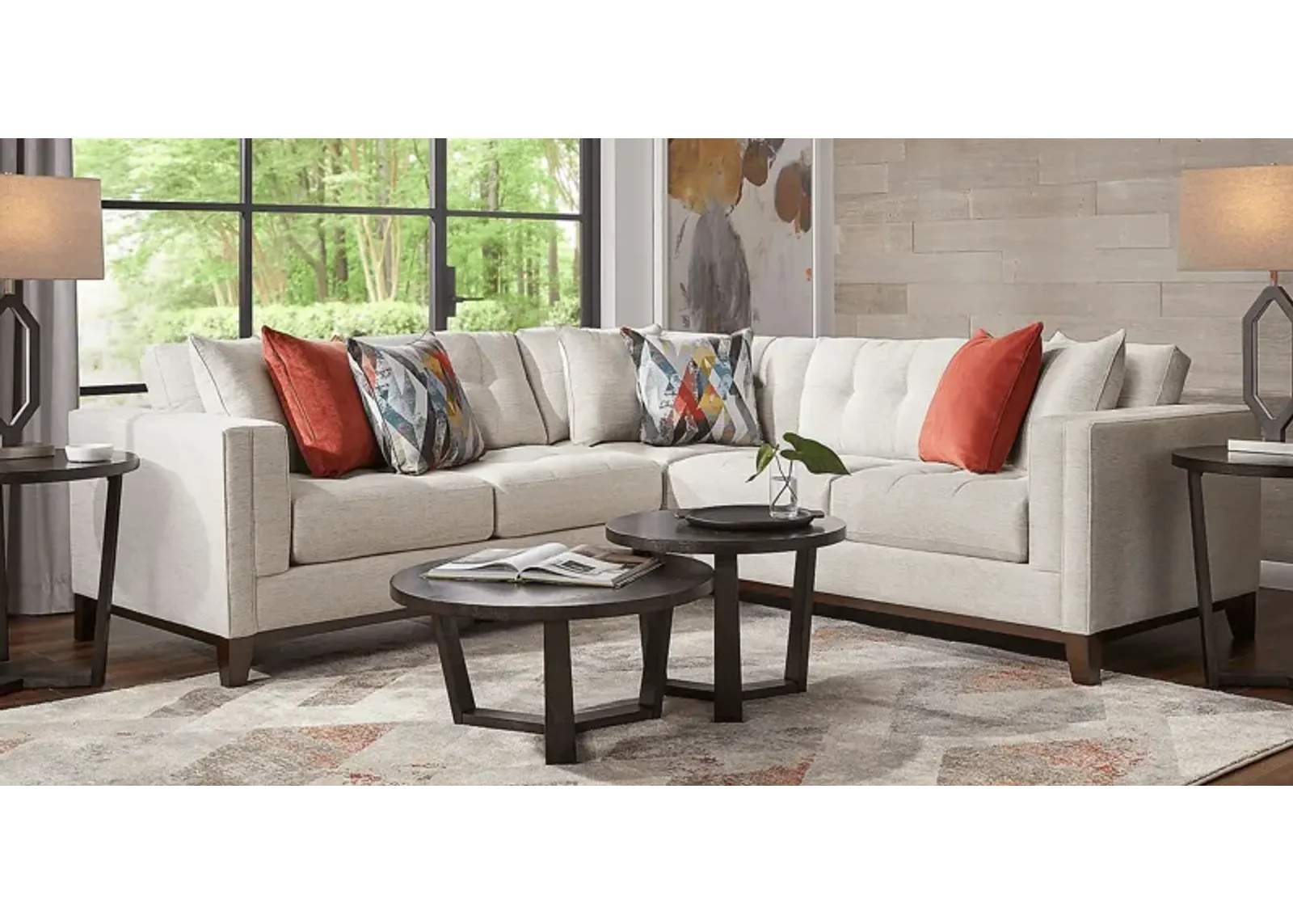 Chatham Oyster 5 Pc Sectional Living Room