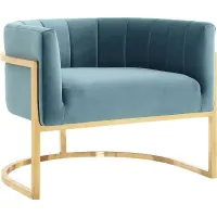 Arietta Blue Accent Chair