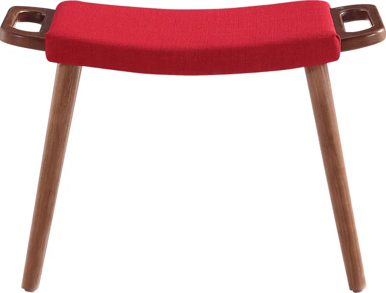 Noriton Red Accent Ottoman