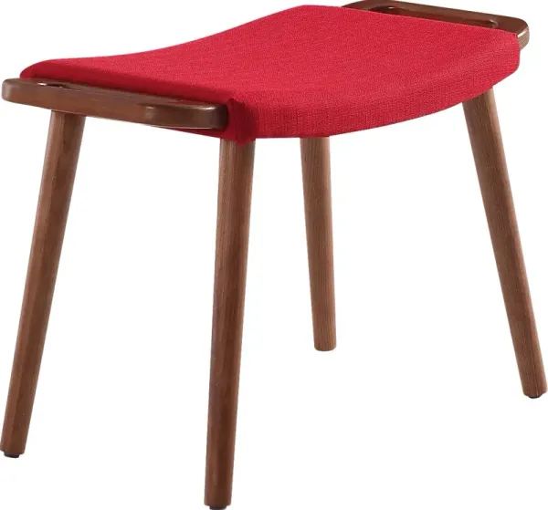 Noriton Red Accent Ottoman
