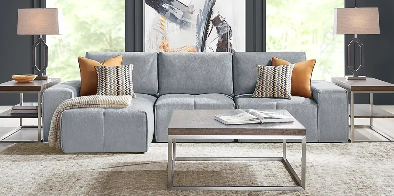 Laney Gray 6 Pc Sectional Living Room