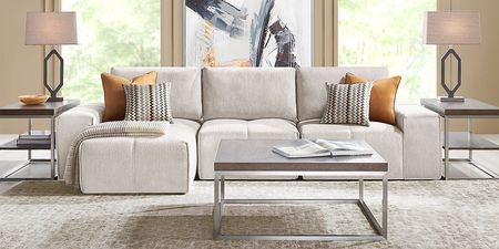 Laney Beige 6 Pc Sectional Living Room