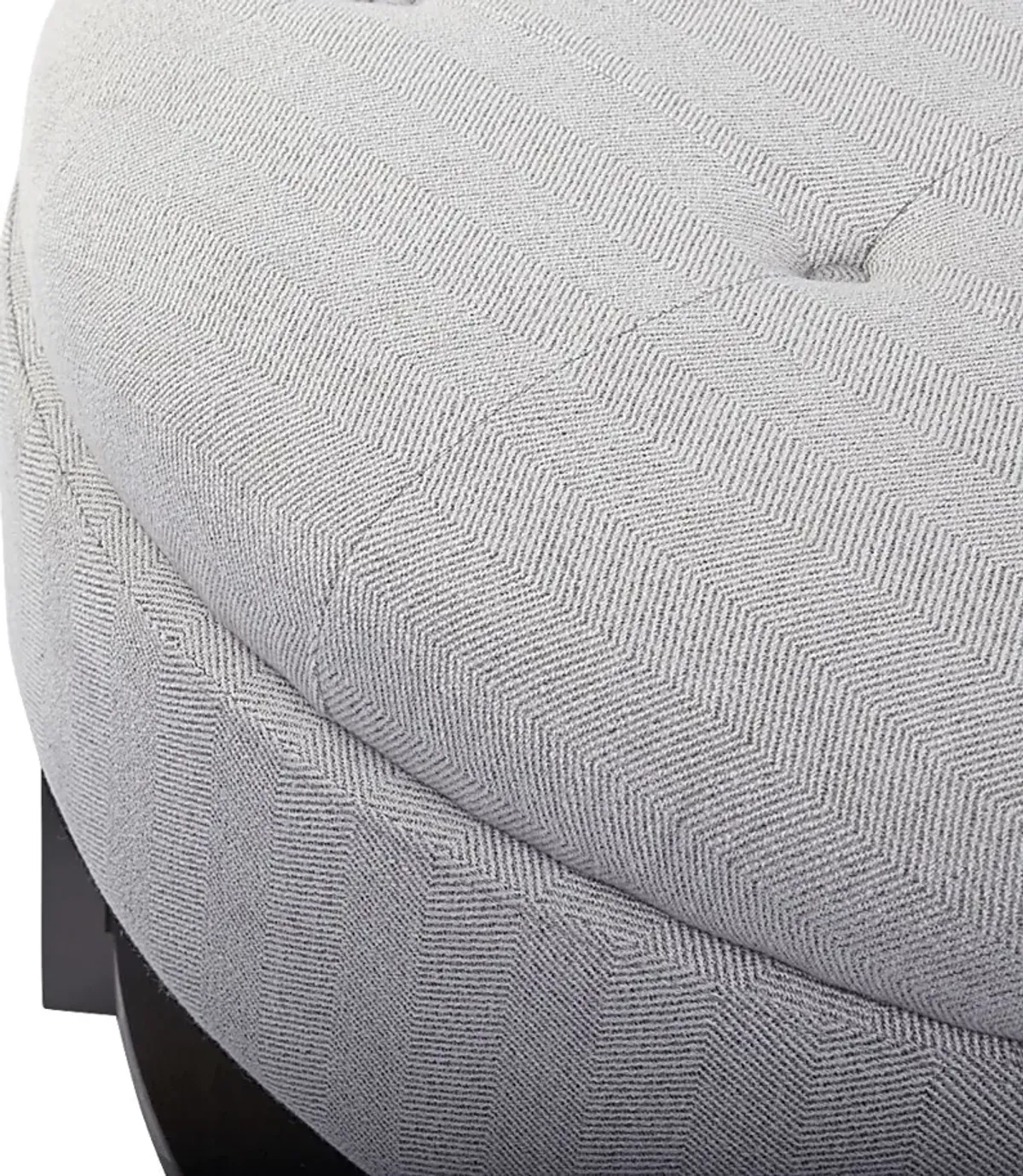 Macmora Gray Storage Ottoman