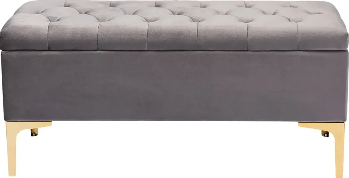 Oatmill Gray Ottoman
