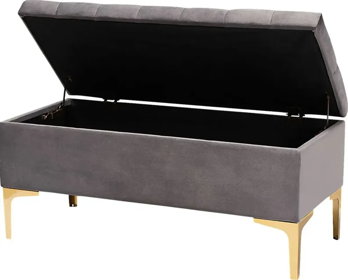 Oatmill Gray Ottoman