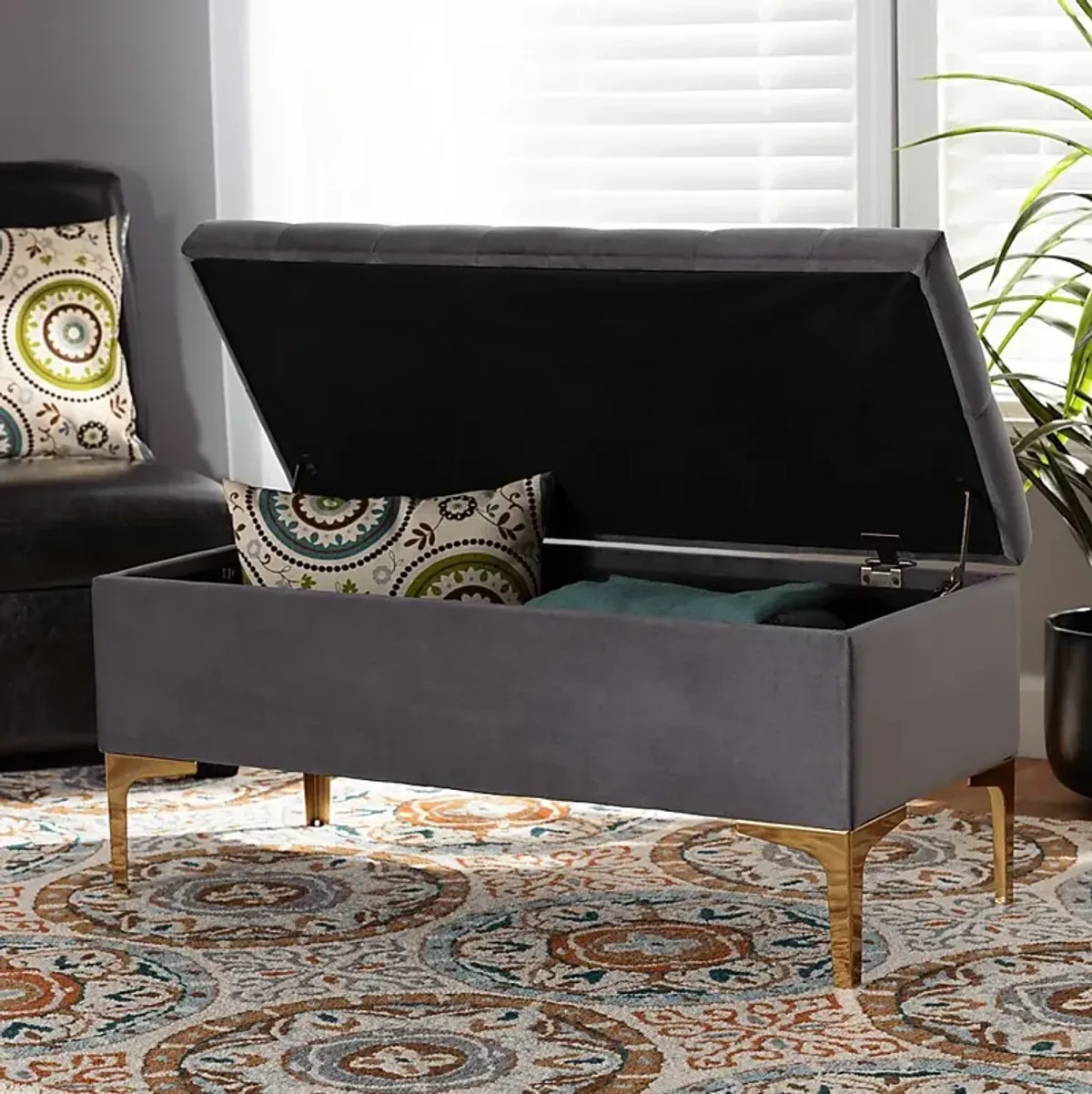 Oatmill Gray Ottoman