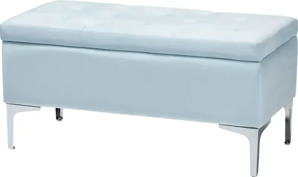 Kari Way Blue Ottoman