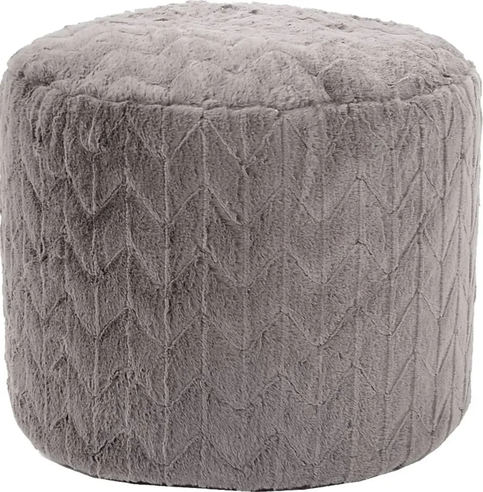 Sishane Gray Tall Pouf