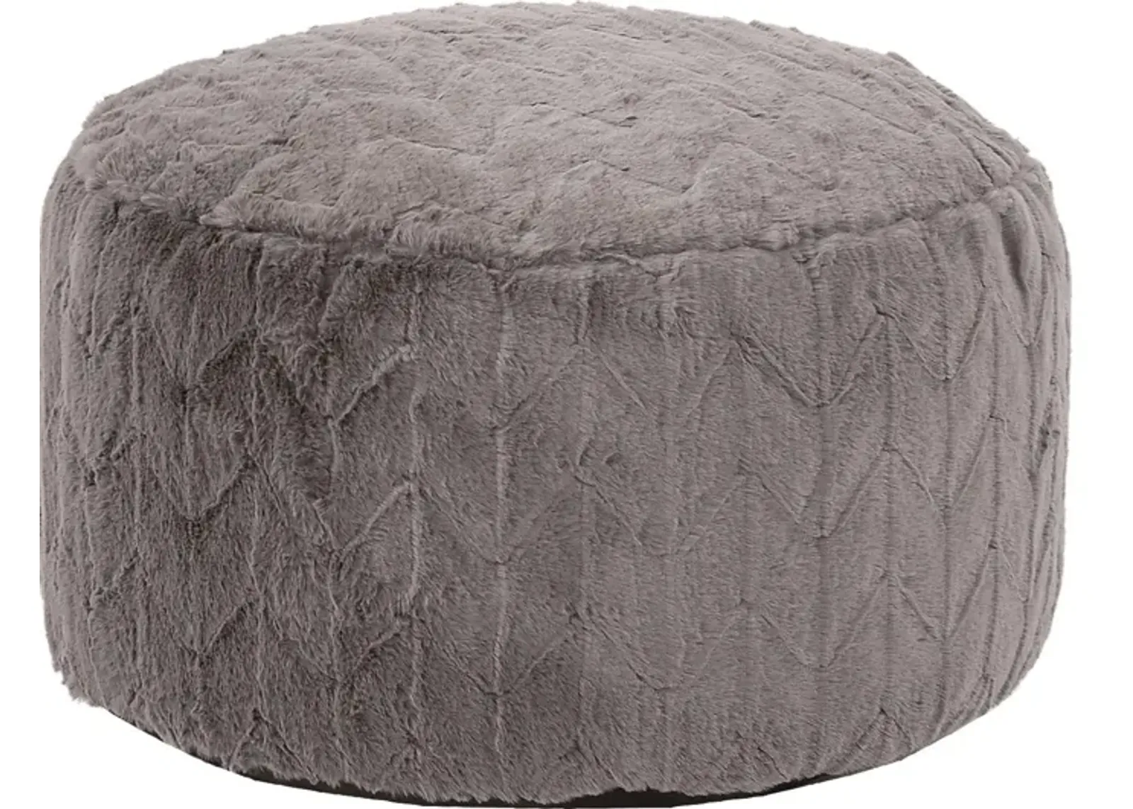 Sishane Gray Foot Pouf