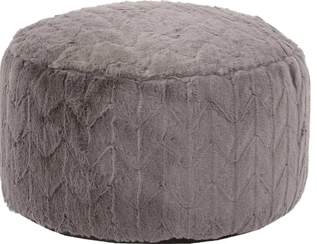 Sishane Gray Foot Pouf