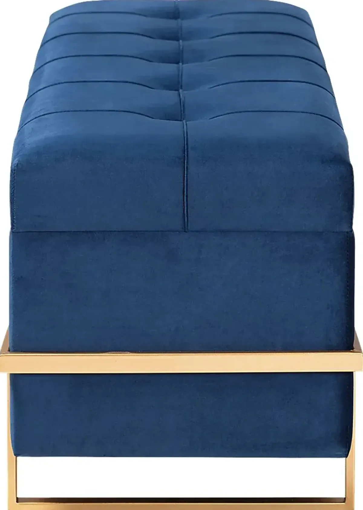 Amaral Blue Accent Ottoman