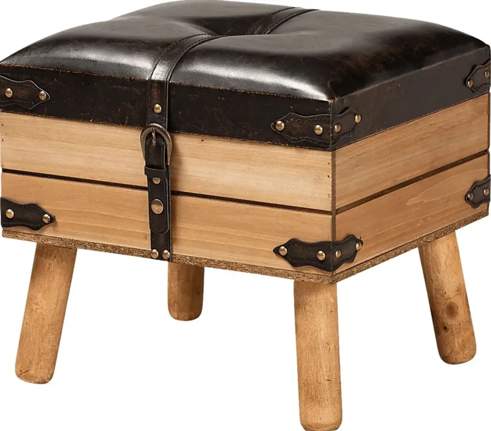 Voisin Brown Storage Ottoman