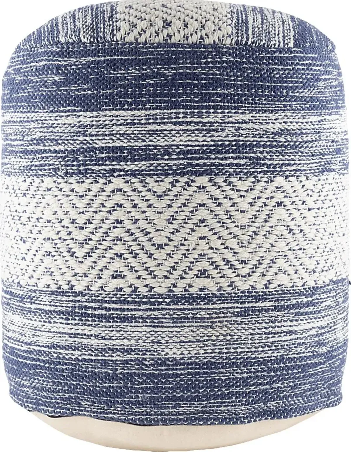 Ackrow Denim Ottoman