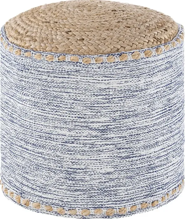Adamede Navy Ottoman