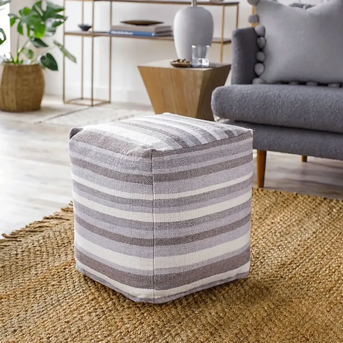 Adeeline Gray Ottoman