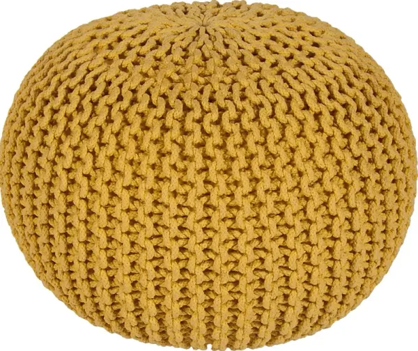 Adencliff Yellow Ottoman